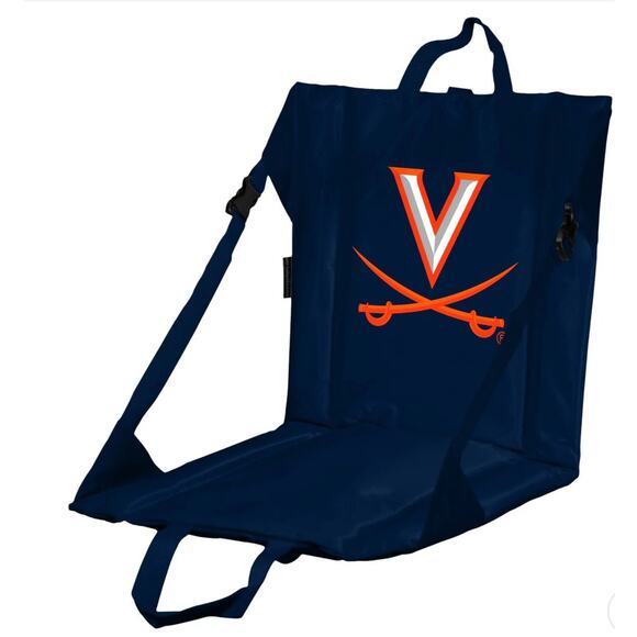 New NCAA Team Logo Virginia Cavaliers Stadium Comfort Seat Carry Straps - Picture 1 of 7
